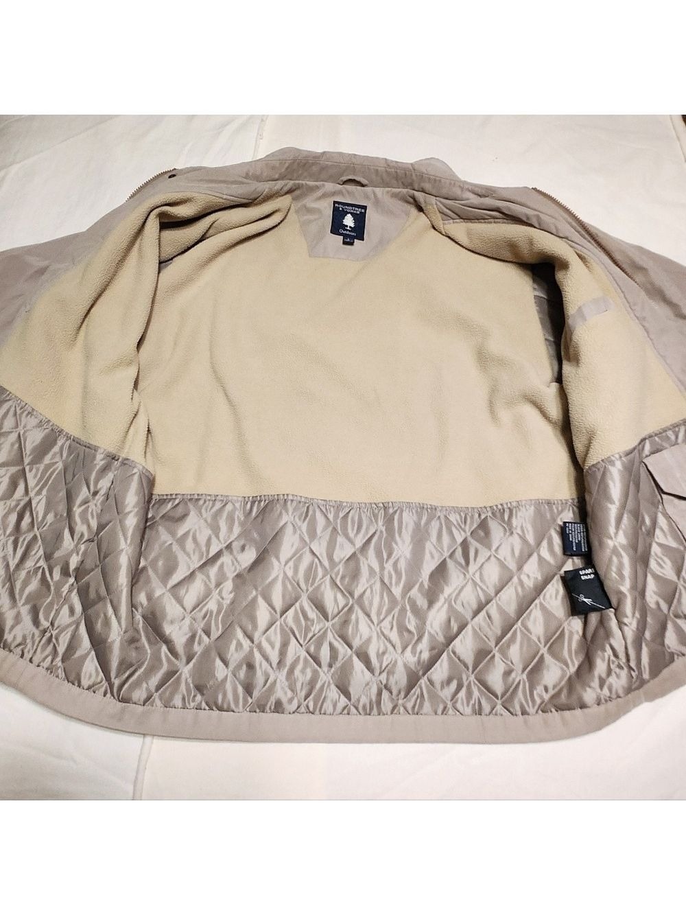 Roundtree & Yorke Tan Windbreaker Jacket Large - Picture 8 of 12